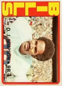 1972 Topps #160 - O.J. Simpson - Buffalo Bills