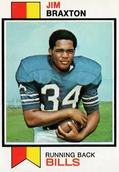 1973 Topps #154 - Jim Braxton - Buffalo Bills