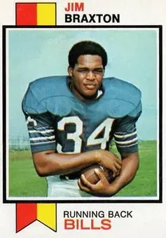 1973 Topps #154 - Jim Braxton - Buffalo Bills