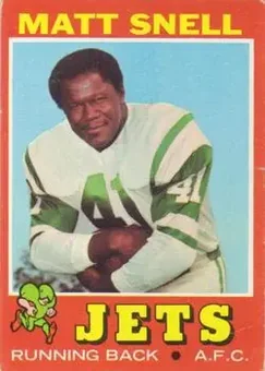 1971 Topps #205 - Matt Snell - New York Jets