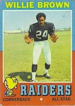 1971 Topps #207 - Willie Brown - Oakland Raiders