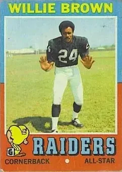 1971 Topps #207 - Willie Brown - Oakland Raiders