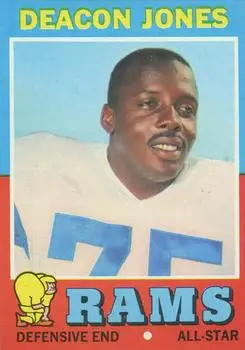 1971 Topps #209 - Dave Jones - Los Angeles Rams - Front