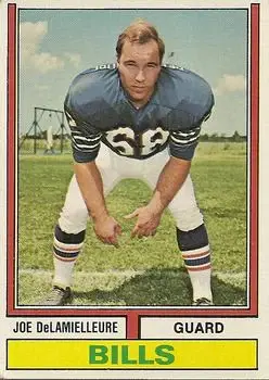 1974 Topps #183 - Joe DeLamielleure - Buffalo Bills
