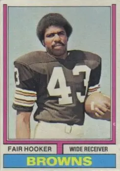 1974 Topps #185 - Fair Hooker - Cleveland Browns