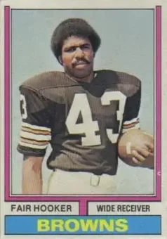 1974 Topps #185 - Fair Hooker - Cleveland Browns