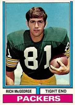 1974 Topps #188 - Rich McGeorge - Green Bay Packers