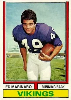 1974 Topps #189 - Ed Marinaro - Minnesota Vikings 1974 Topps #189 - Ed Marinaro - Minnesota Vikings