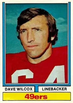 1974 Topps #190 - Dave Wilcox - San Francisco 49ers