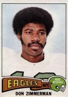 1975 Topps #192 - Don Zimmerman - Philadelphia Eagles