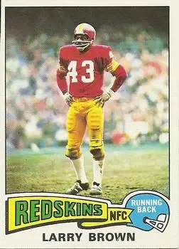 1975 Topps #200 - Larry Brown - Washington Redskins - Front