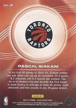 Back of Pascal Siakam