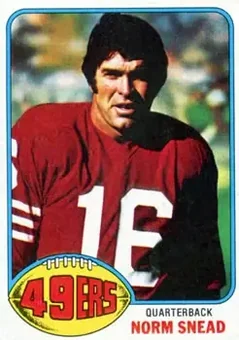 1976 Topps #163 - Norm Snead - San Francisco 49ers