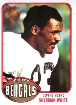 1976 Topps #168 - Sherman White - Cincinnati Bengals