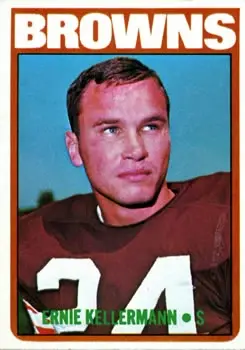 1972 Topps #162 - Ernie Kellerman - Cleveland Browns - Front