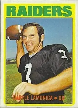 1972 Topps #169 - Daryle Lamonica - Oakland Raiders - Front