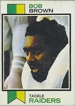1973 Topps #160 - Bob Brown - Oakland Raiders