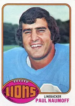 1976 Topps #176 - Paul Naumoff - Detroit Lions