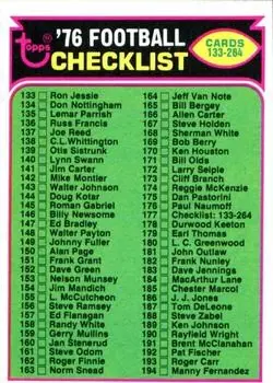 1976 Topps #177 - Card #177 - Front