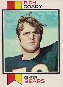 1973 Topps #172 - Rich Coady - Chicago Bears