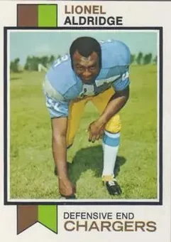 1973 Topps #174 - Lionel Aldridge - San Diego Chargers
