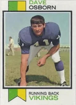 1973 Topps #176 - Dave Osborn - Minnesota Vikings 1973 Topps #176 - Dave Osborn - Minnesota Vikings
