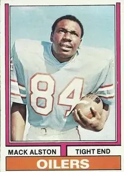 1974 Topps #199 - Mack Alston - Houston Oilers 1974 Topps #199 - Mack Alston - Houston Oilers
