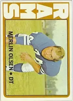 1972 Topps #181 - Merlin Olsen - Los Angeles Rams