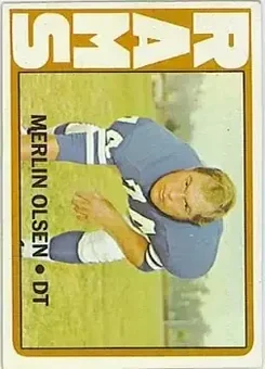 1972 Topps #181 - Merlin Olsen - Los Angeles Rams
