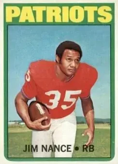 1972 Topps #183 - Jim Nance - New England Patriots 1972 Topps #183 - Jim Nance - New England Patriots