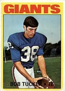 1972 Topps #185 - Bob Tucker - New York Giants