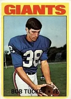 1972 Topps #185 - Bob Tucker - New York Giants
