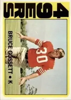 1972 Topps #189 - Bruce Gossett - San Francisco 49ers