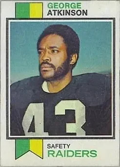 1973 Topps #187 - George Atkinson - Oakland Raiders