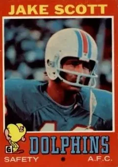 1971 Topps #211 - Jake Scott - Miami Dolphins