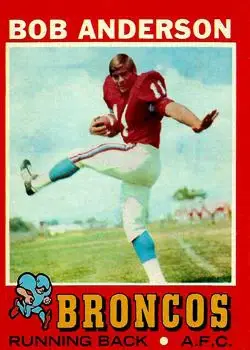 1971 Topps #212 - Bob Anderson - Denver Broncos - Front