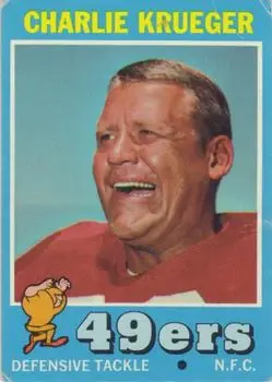 1971 Topps #213 - Charlie Krueger - San Francisco 49ers - Front
