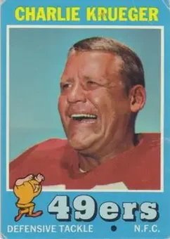 1971 Topps #213 - Charlie Krueger - San Francisco 49ers