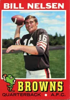 1971 Topps #220 - Bill Nelsen - Cleveland Browns - Front