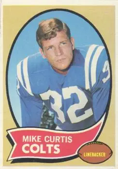 1970 Topps #201 - Mike Curtis - Baltimore Colts