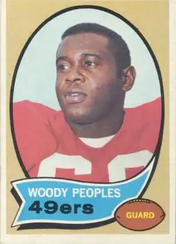 1970 Topps #207 - Woody Peoples - San Francisco 49ers - Front 1970 Topps #207 - Woody Peoples - San Francisco 49ers - Front