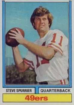 1974 Topps #215 - Steve Spurrier - San Francisco 49ers