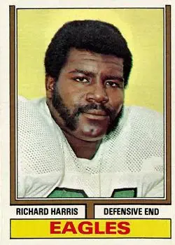 1974 Topps #216 - Richard Harris - Philadelphia Eagles - Front