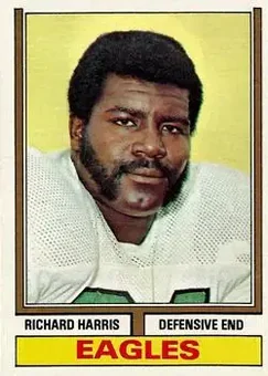 1974 Topps #216 - Richard Harris - Philadelphia Eagles