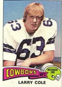 1975 Topps #229 - Larry Cole - Dallas Cowboys