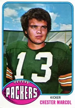 1976 Topps #185 - Chester Marcol - Green Bay Packers