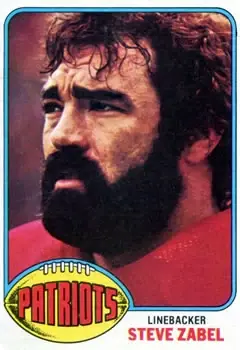 1976 Topps #188 - Steve Zabel - New England Patriots