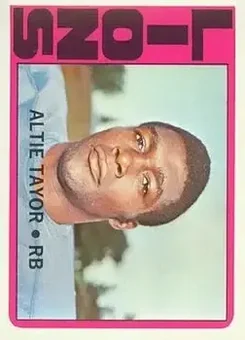 1972 Topps #199 - Altie Taylor - Detroit Lions 1972 Topps #199 - Altie Taylor - Detroit Lions