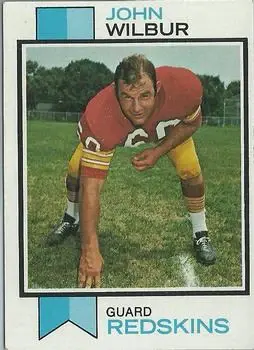 1973 Topps #196 - John Wilbur - Washington Redskins - Front