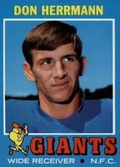 1971 Topps #222 - Don Herrmann - New York Giants